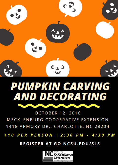 Pumpkin carving contest poster