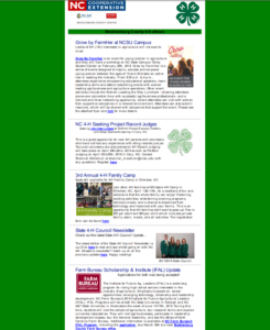 Cover photo for Mecklenburg 4-H eUpdate