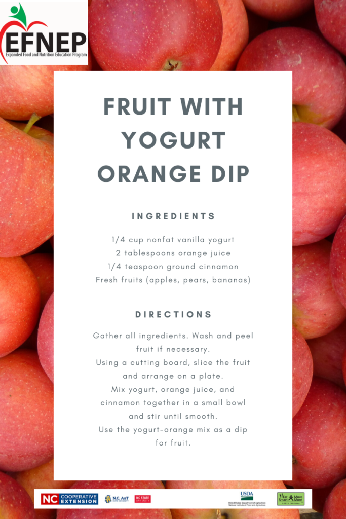 Fruit with Yogurt Orange Dip flyer image