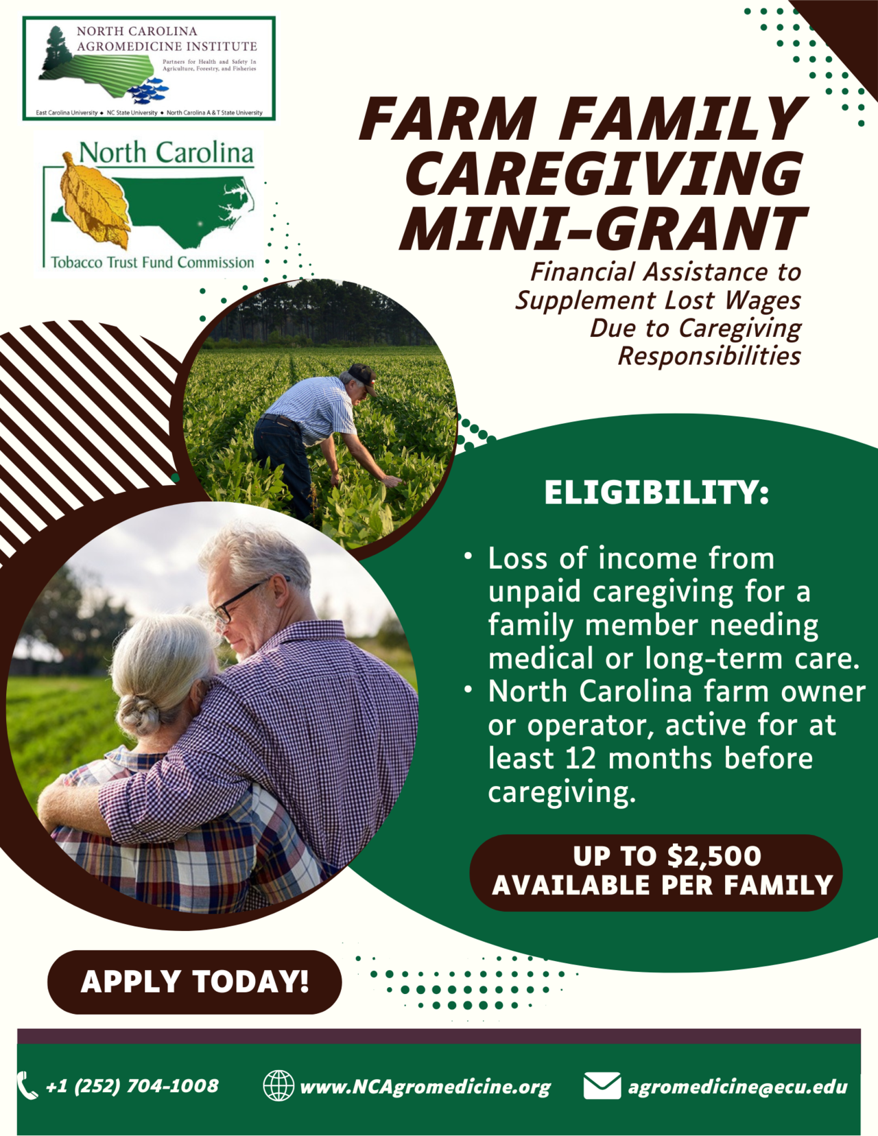Farm family caregiver grant