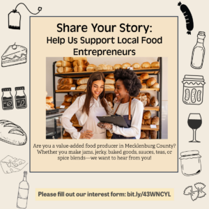 Local food focus group flyer
